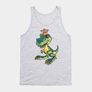 T-Rex: King of the Dinosaurs (Green) Tank Top